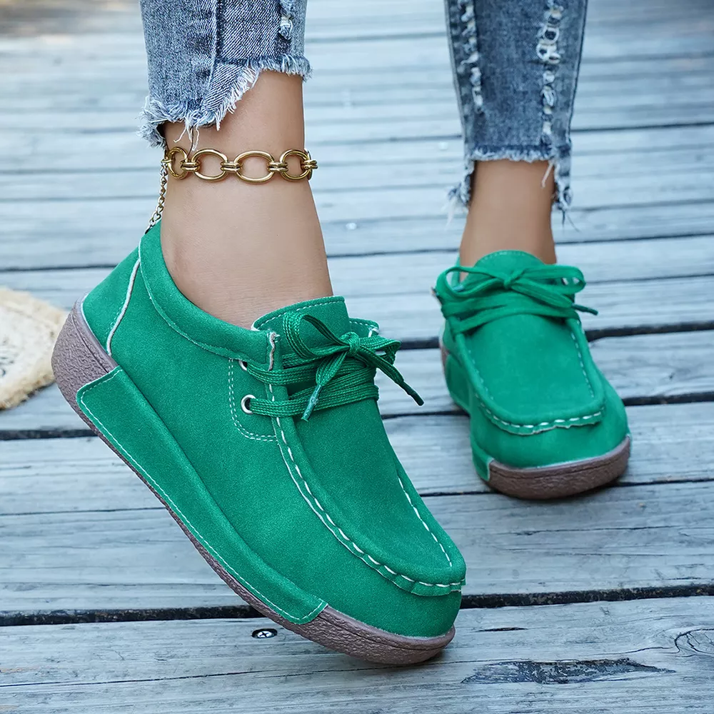 Lace Up Round Toe Sneakers, image 12