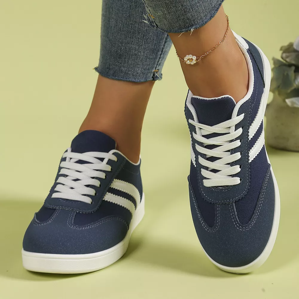 Casual Striped Flats Sneakers, image 7