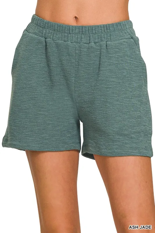 Cotton Slub Short Pants, image 2