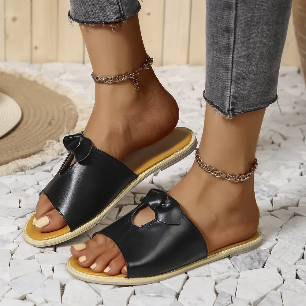 Casual Open Toe Cutout Detail Sandals, image 3