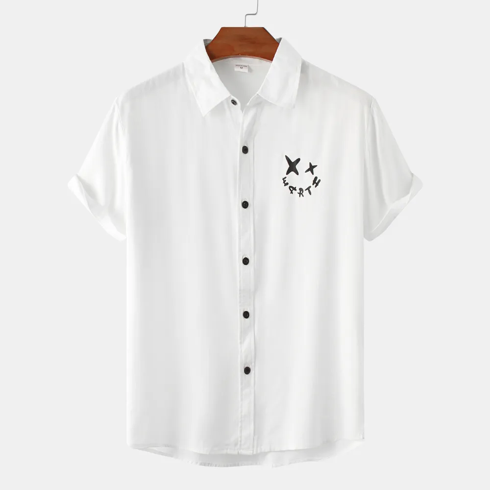 Men's Plus Size Casual Short Sleeve Button Down Shirt, image 22