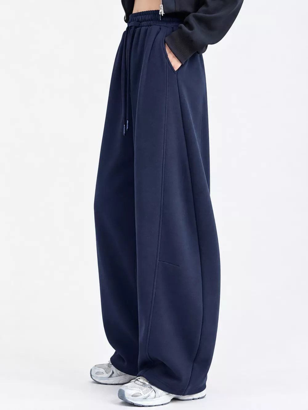 Full Size Drawstring Loose Fit Wide-Leg Sweatpants Plus Size, image 21