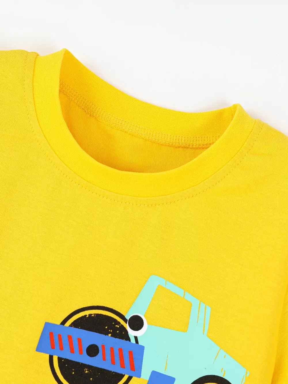 Children's Construction Truck Graphic Short Sleeve T-Shirt, image 3
