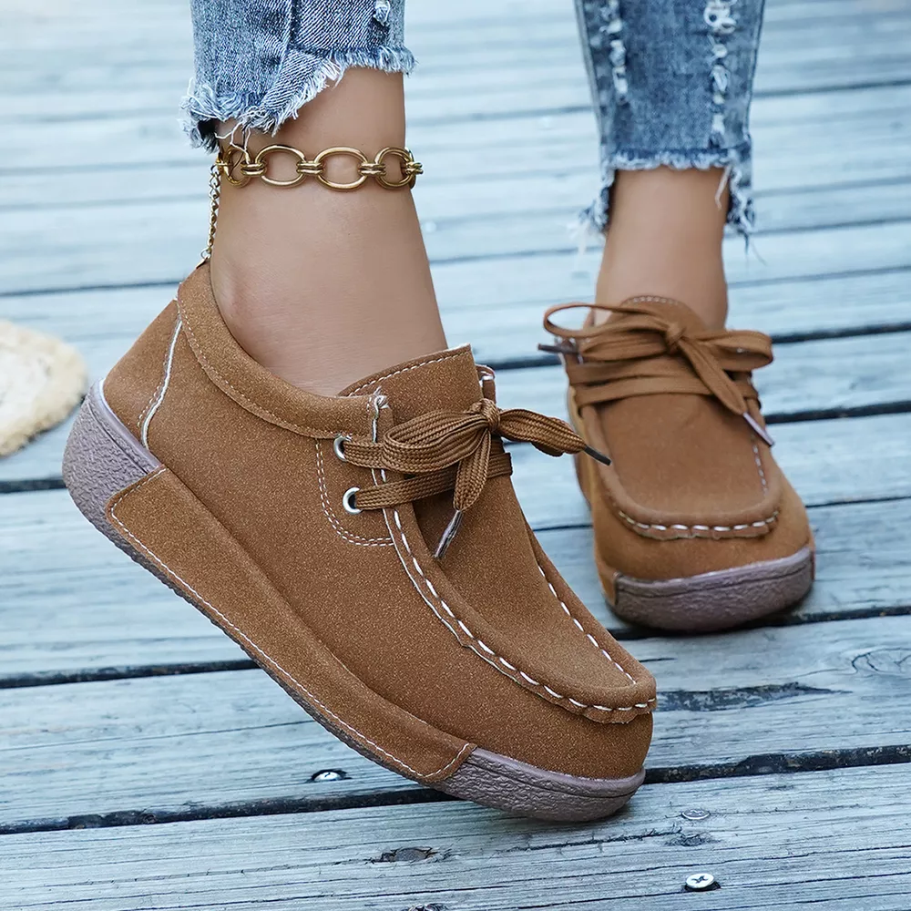 Lace Up Round Toe Sneakers, image 14