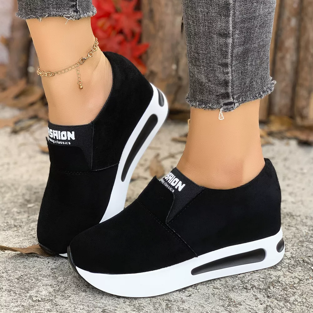 Round Toe Platform Slip-Ons, image 3