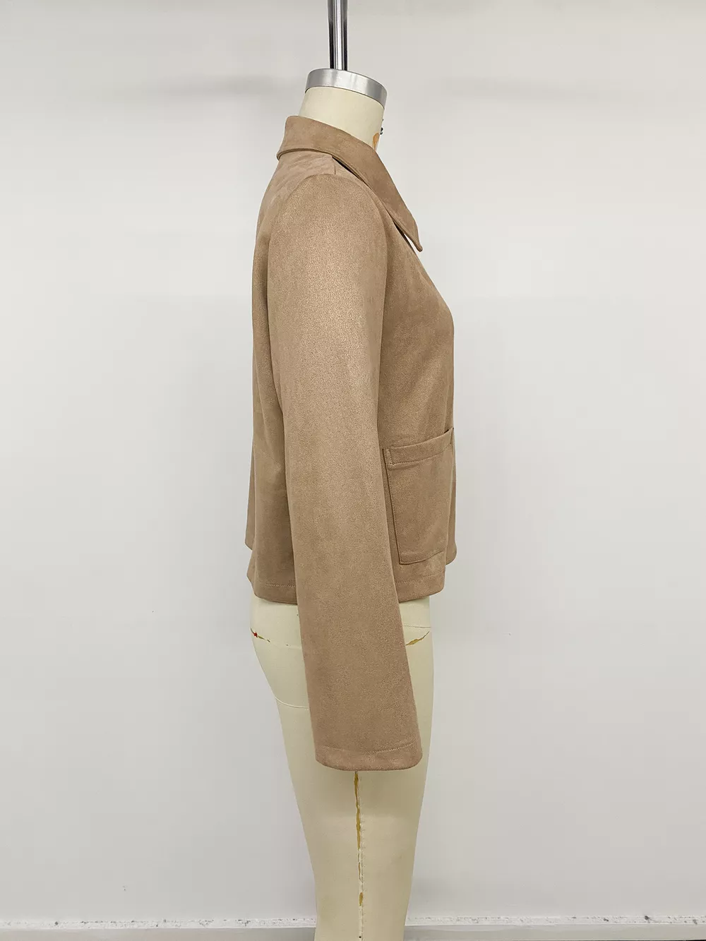 Collared Neck Button Up Jacket, image 13