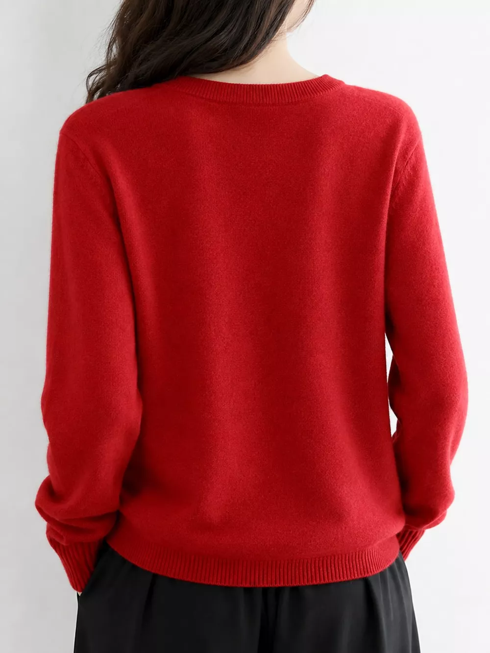 Crew Neck Button-Down Cardigan, image 28