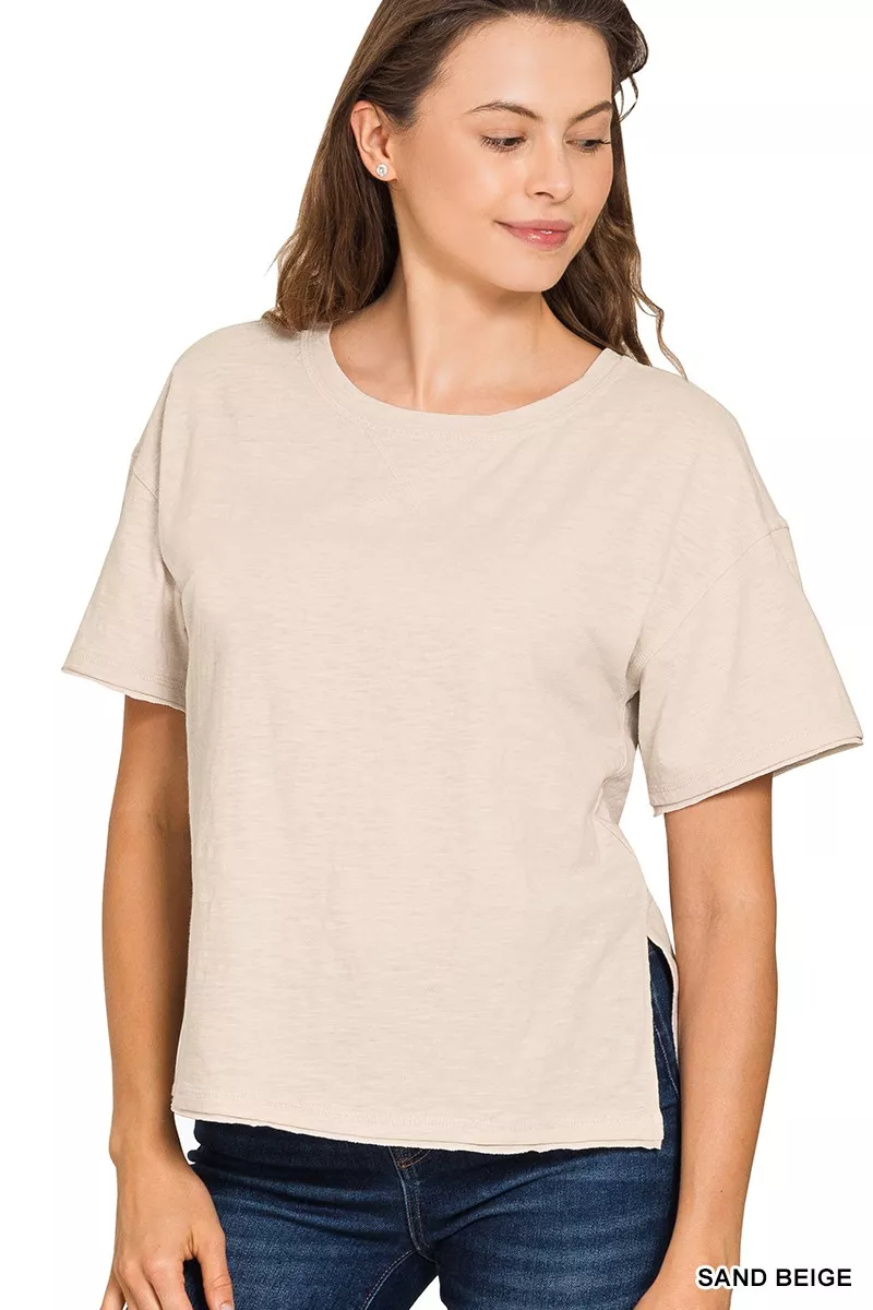 Cotton Slub Short Sleeve Tee, image 2