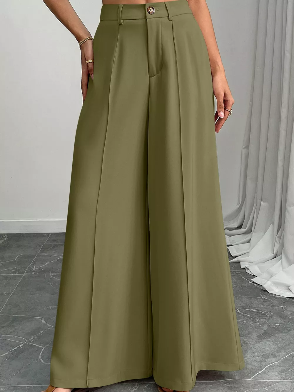 High-Waisted Wide-Leg Pants, image 12