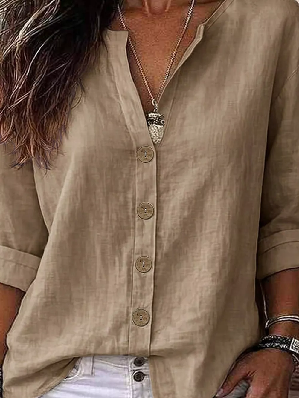Notched Button Down Shirt, image 19
