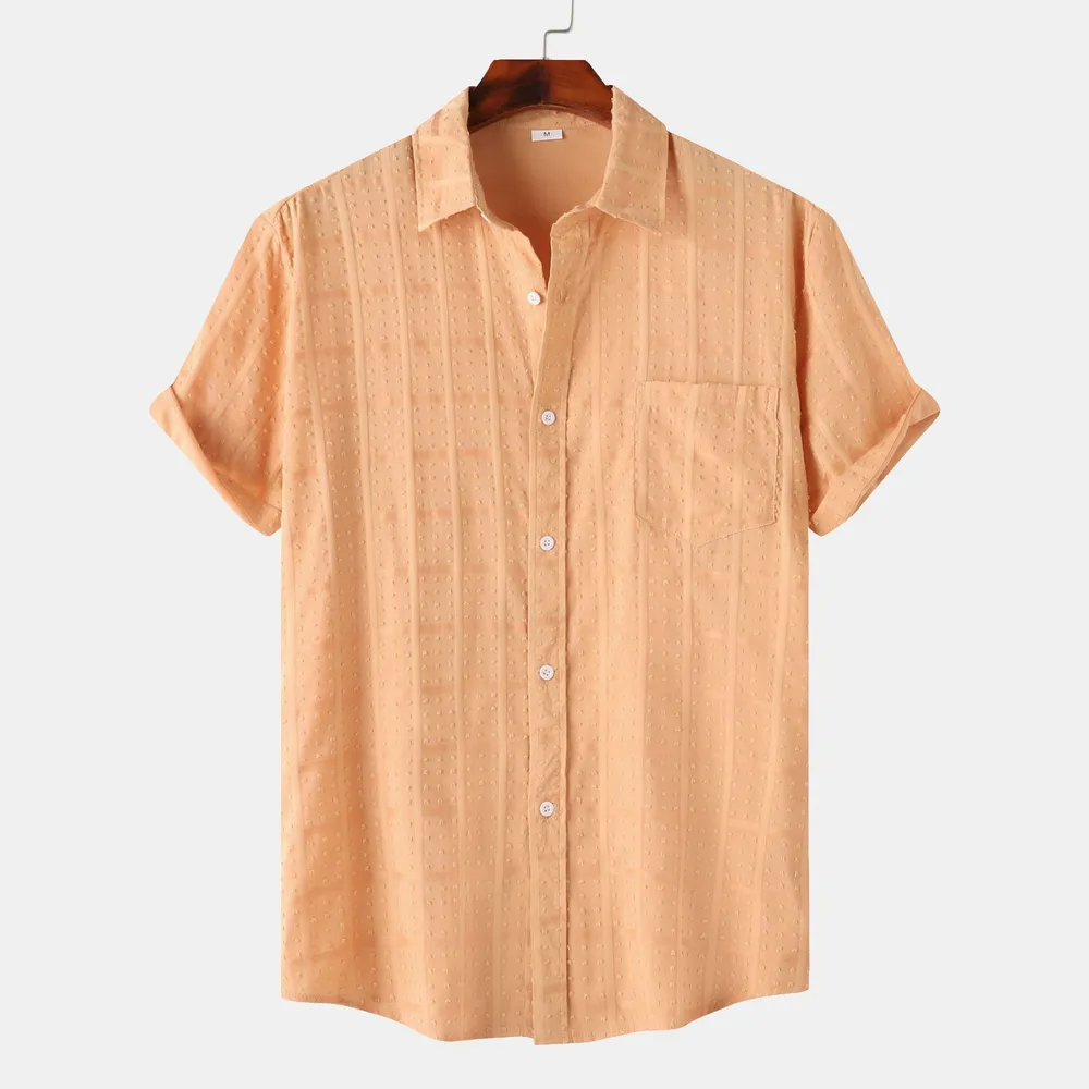 Men's Casual Short Sleeve Button Down Shirt, image 2