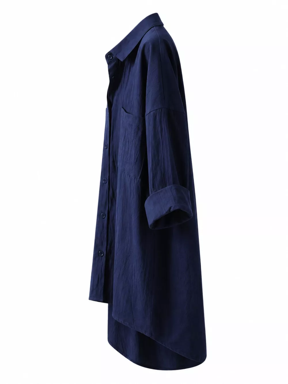 Full Size Casual Button-Down Shirt with Dual Chest Pockets Plus Size, image 30