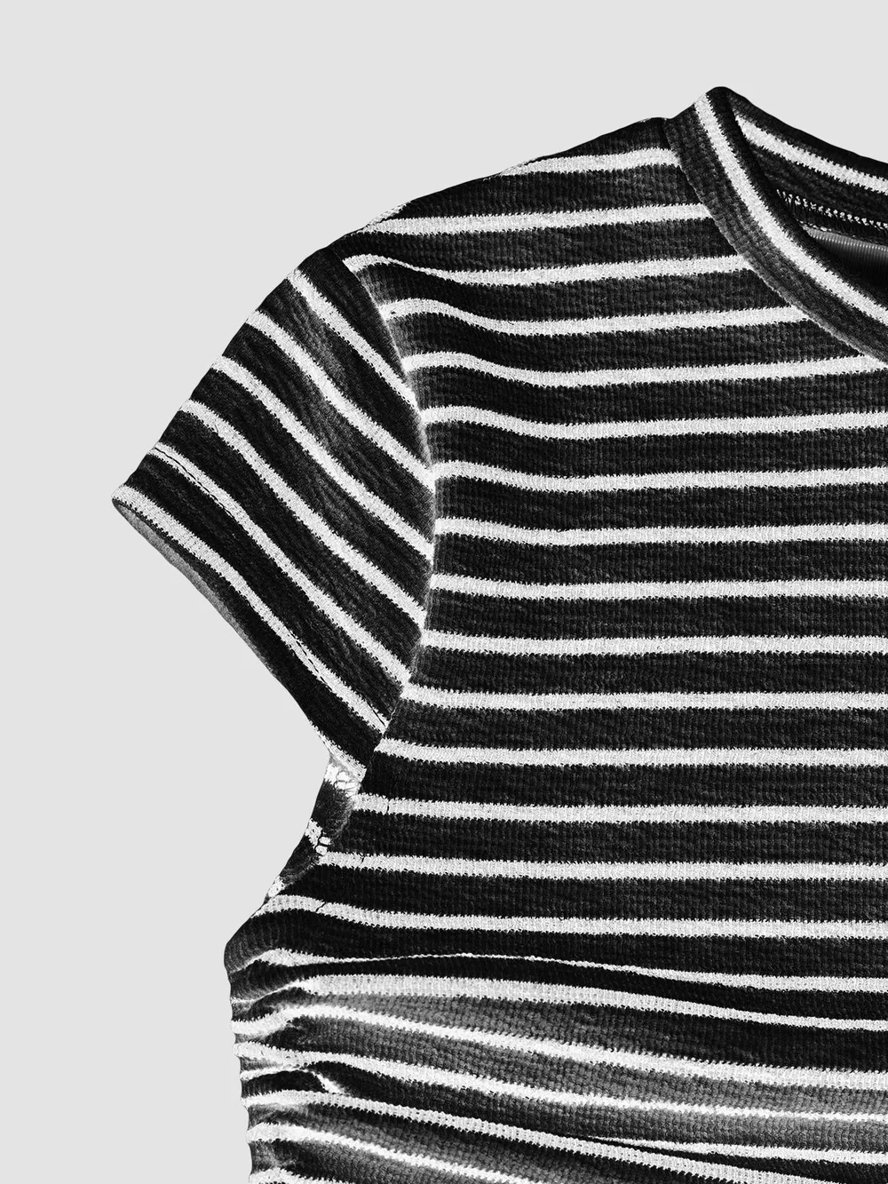 Striped Crop Top and Wide Leg Pants Set, image 9