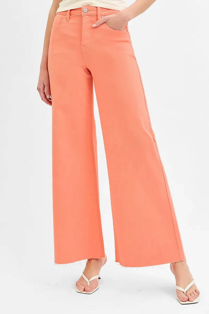 Full Size Tummy Control High Rise Wide Leg Palazzo Jeans Plus Size, image 2
