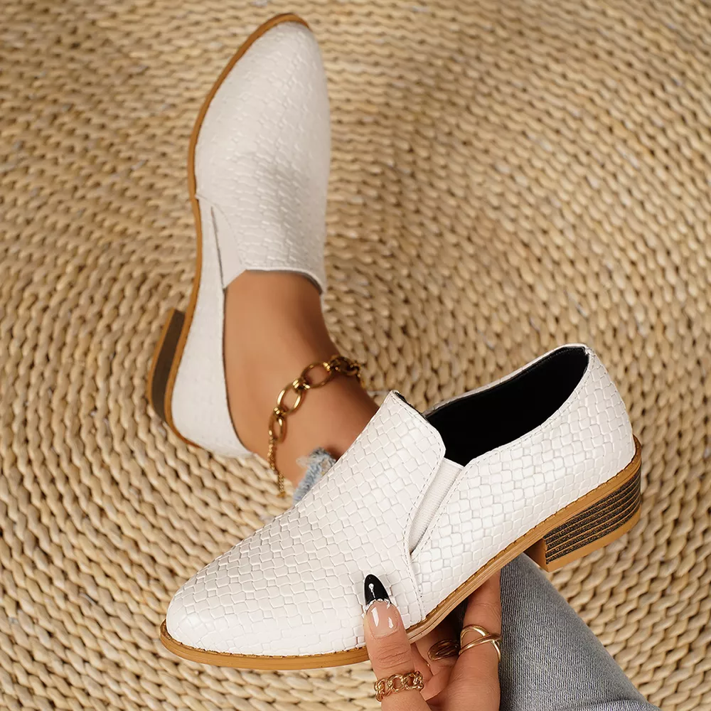 Point Toe Block Heels Loafers, image 7