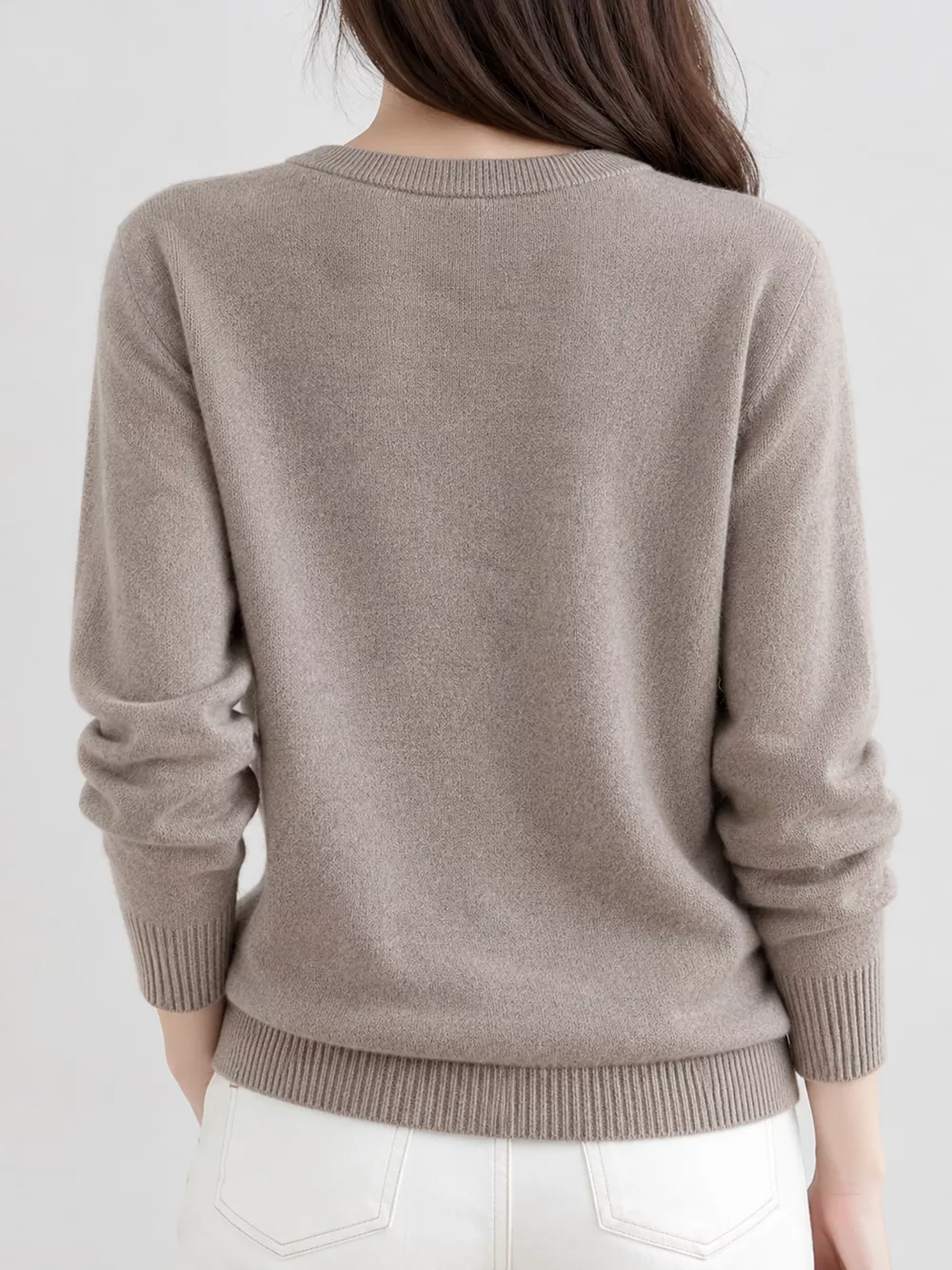 Crew-Neck Button-Down Cardigan, image 52