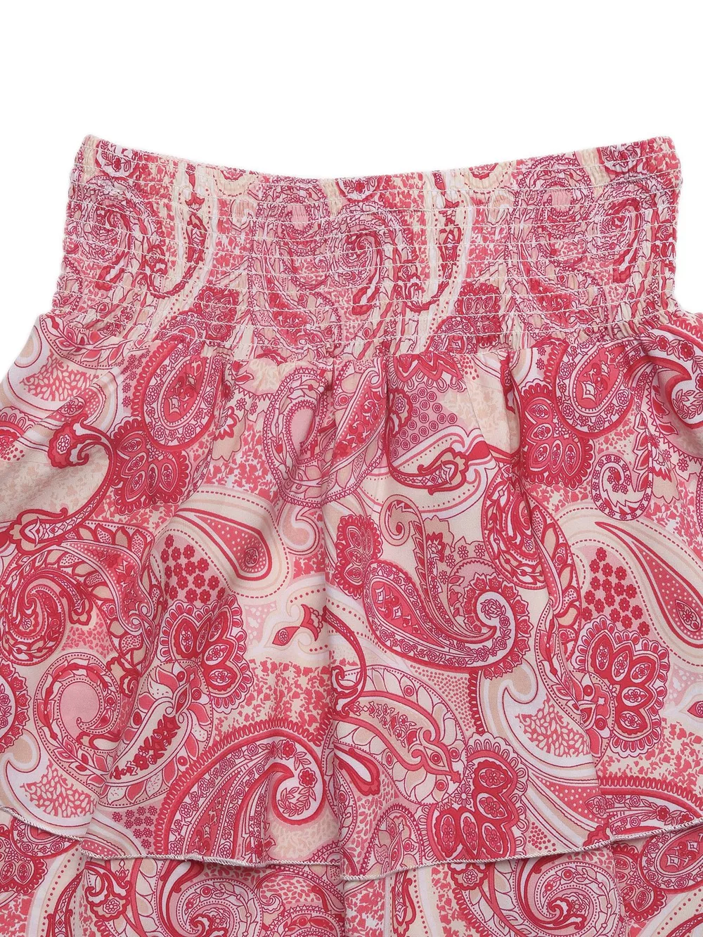 Paisley Print Tube Top and Ruffle Mini Skirt Set, image 2