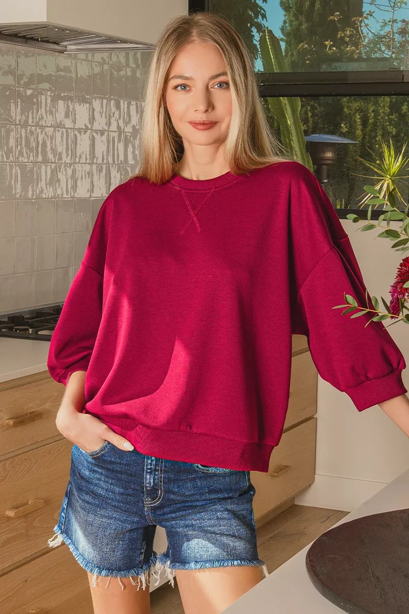 Scuba Dolman Sleeve Sweatshirt, image 2