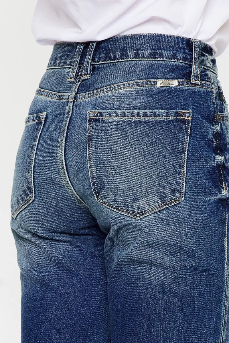 High Rise Distressed Mom Fit Jeans, image 3