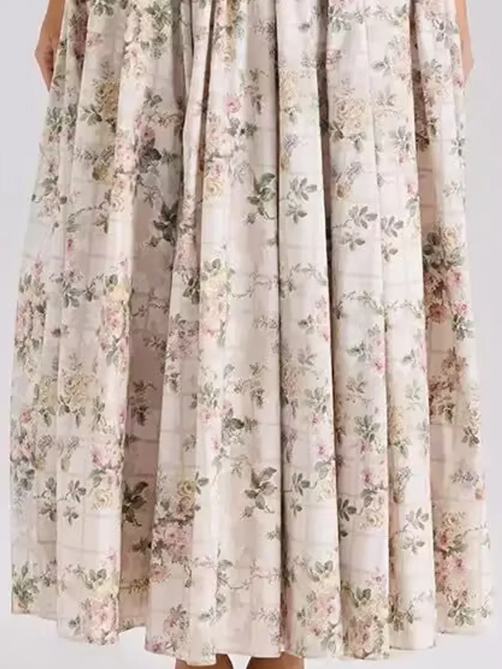 Floral Spaghetti Straps Midi Dress, image 49