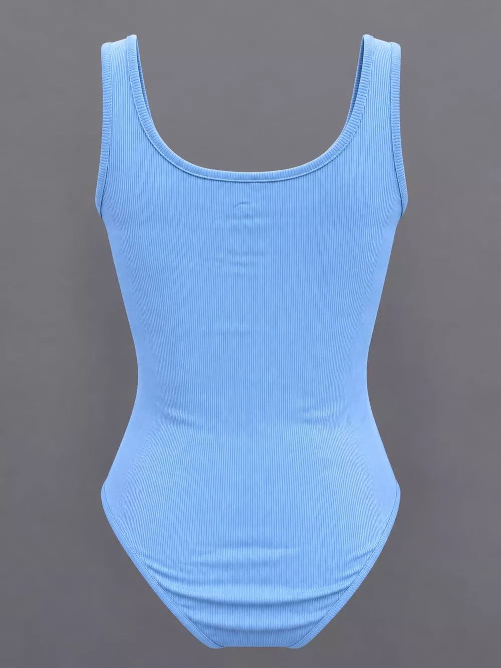 Full Size Ribbed Knit Sleeveless Scoop Neck Bodysuit Plus Size, image 35