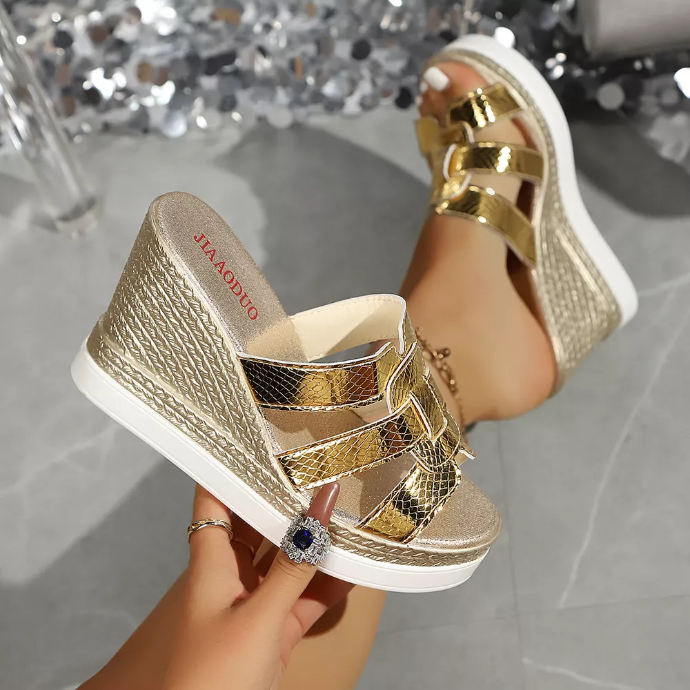 Open Toe Wedge Sandals, image 3