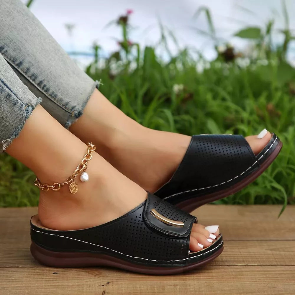 Open Toe Wedge Sandals, image 2