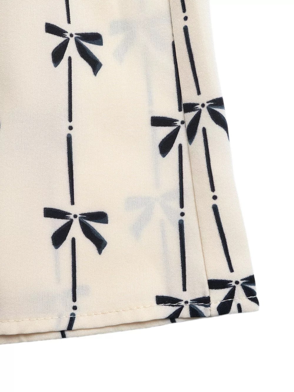 Bow Print Halter Neck Smocked Romper, image 9