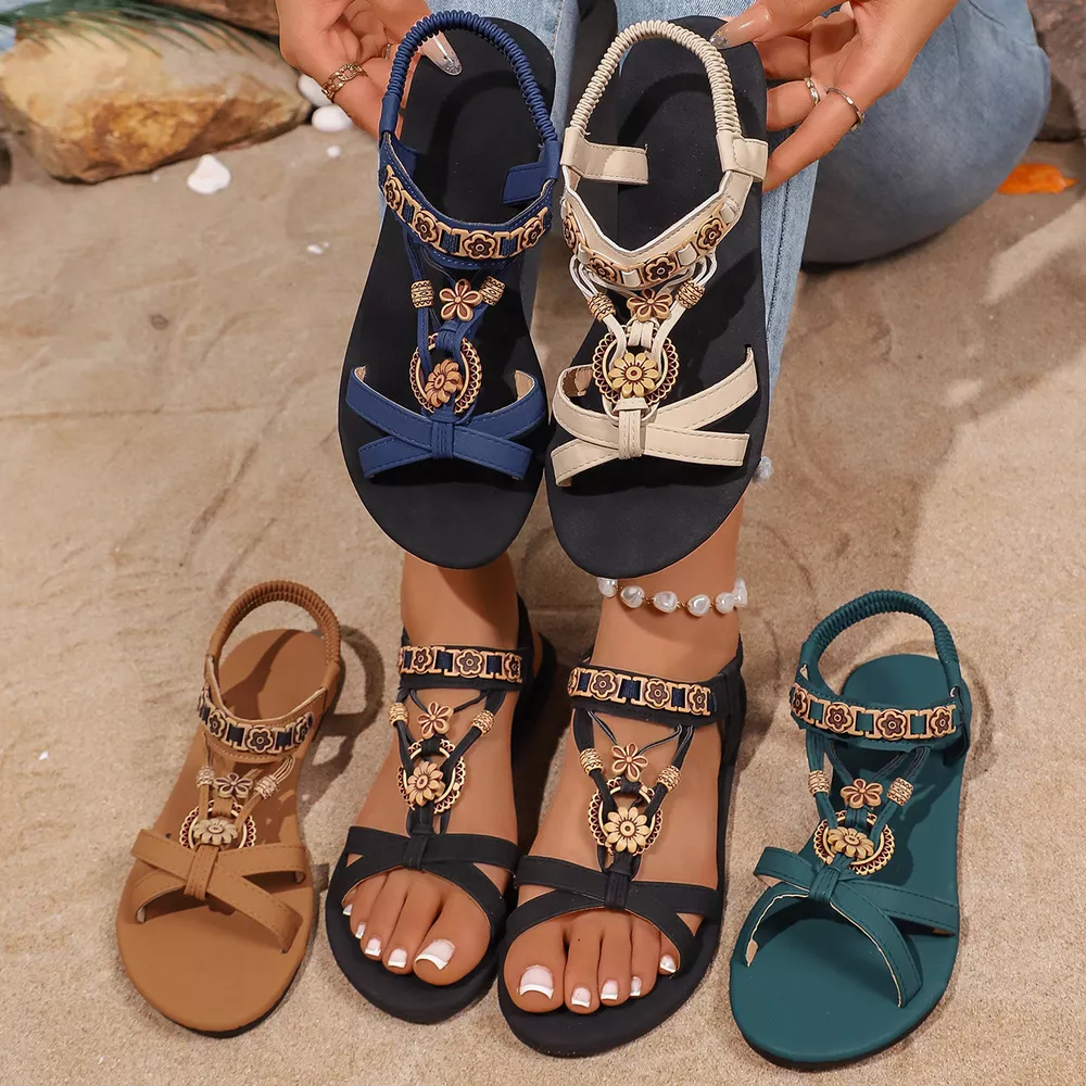 Open Toe Flats Sandals, image 2
