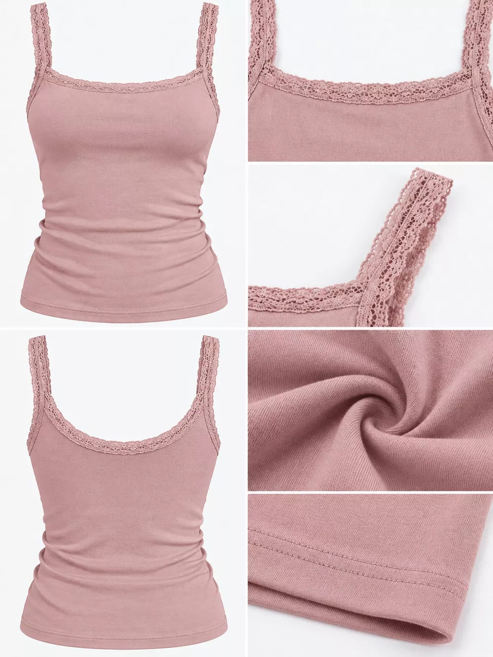 Lace Detail Cami Top, image 34