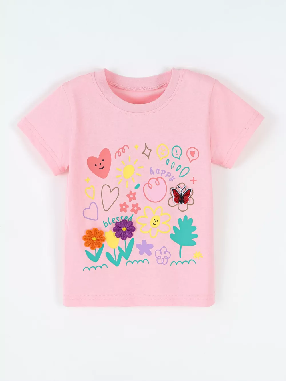 Children's Cartoon Graphic Short Sleeve T-Shirt, image 2
