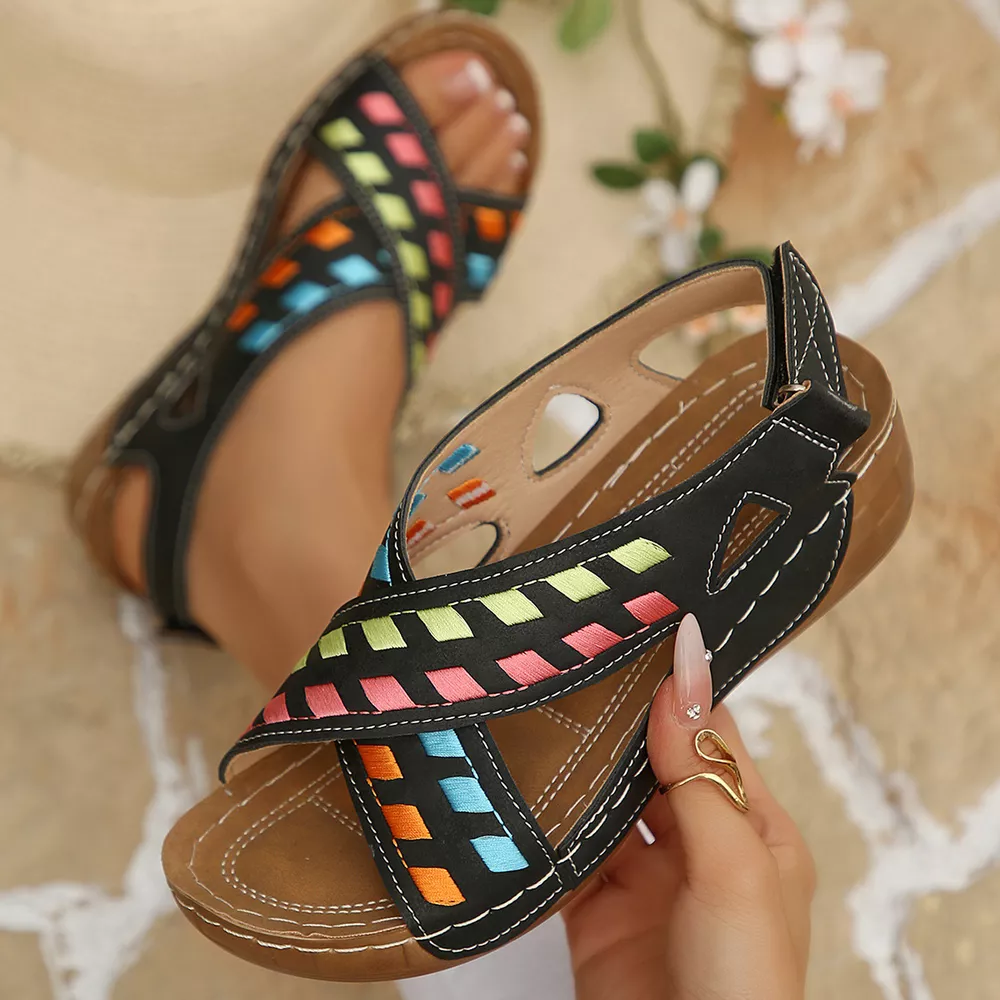 Open Toe Wedge Sandals, image 3