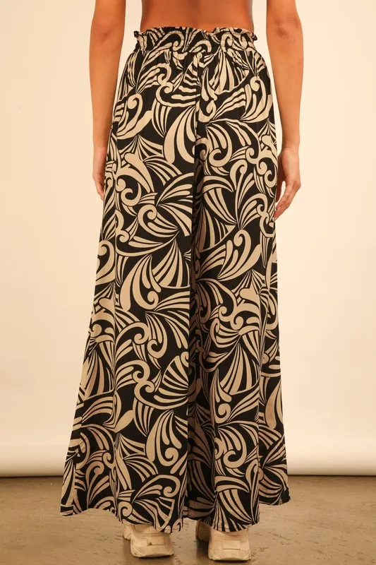Full Size Printed Wide Leg Pants Plus Size, image 2