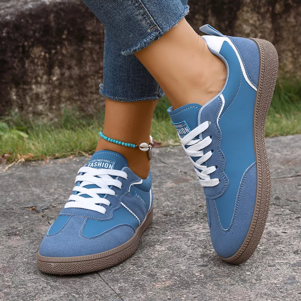 Round Toe Lace Up Sneakers, image 3