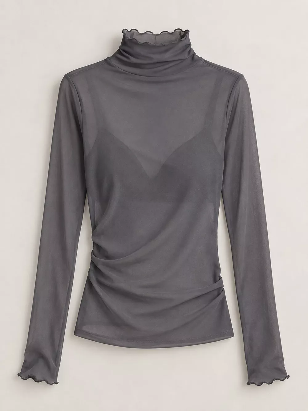 Turtleneck Long Sleeve Slim Fit T-Shirt, image 8