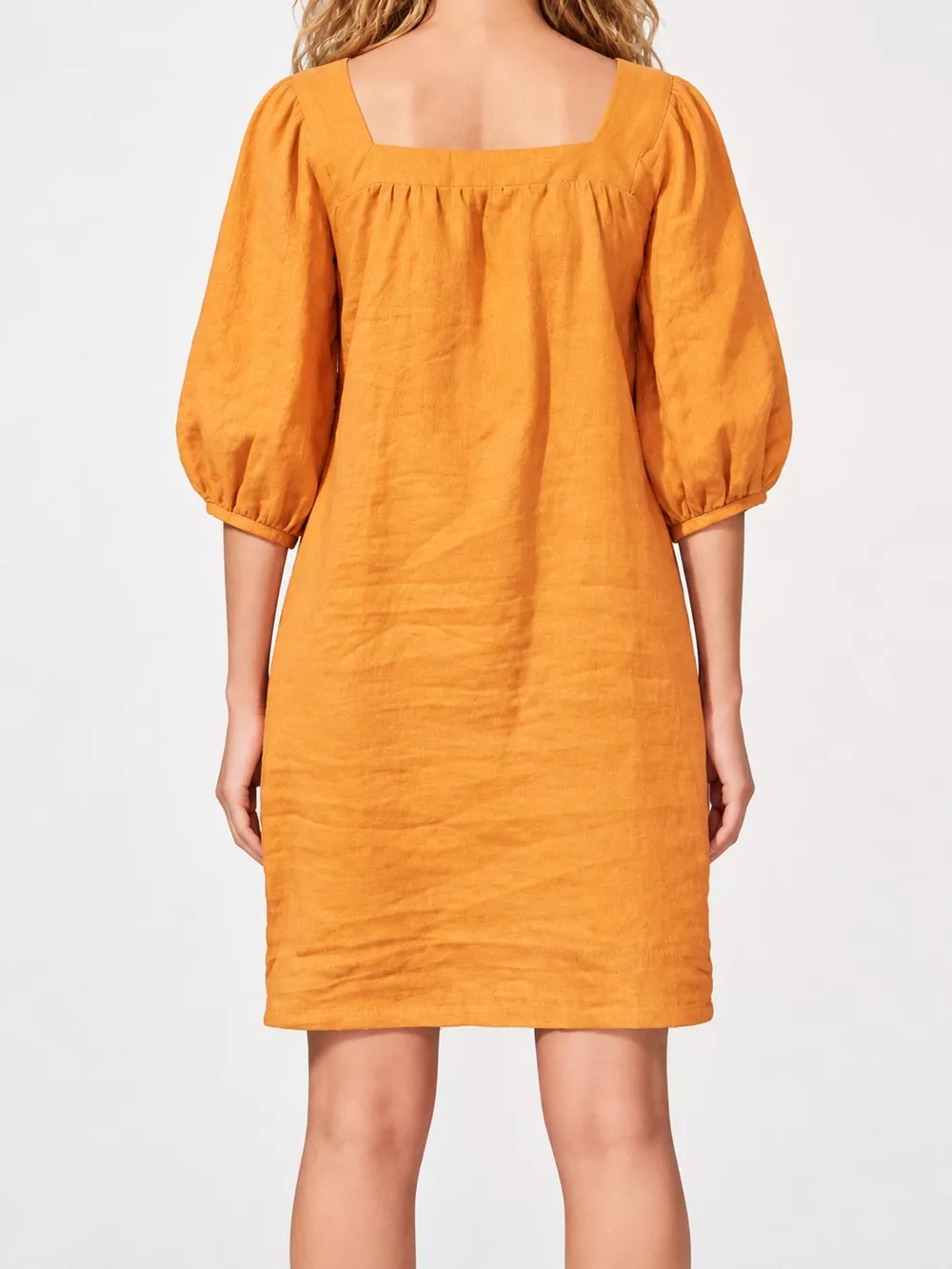 Square Neck Puff Sleeve Mini Dress, image 3