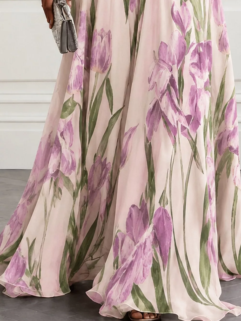 Full Size Sleeveless Floral Print Maxi Dress Plus Size, image 31