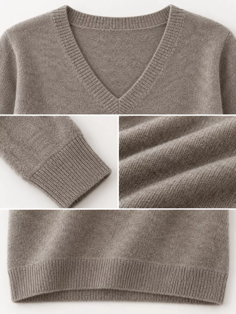 V-Neck Solid Color Sweater, image 44