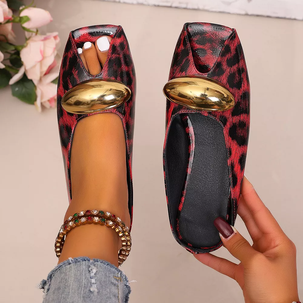 Leopard Open Toe Sandals, image 10