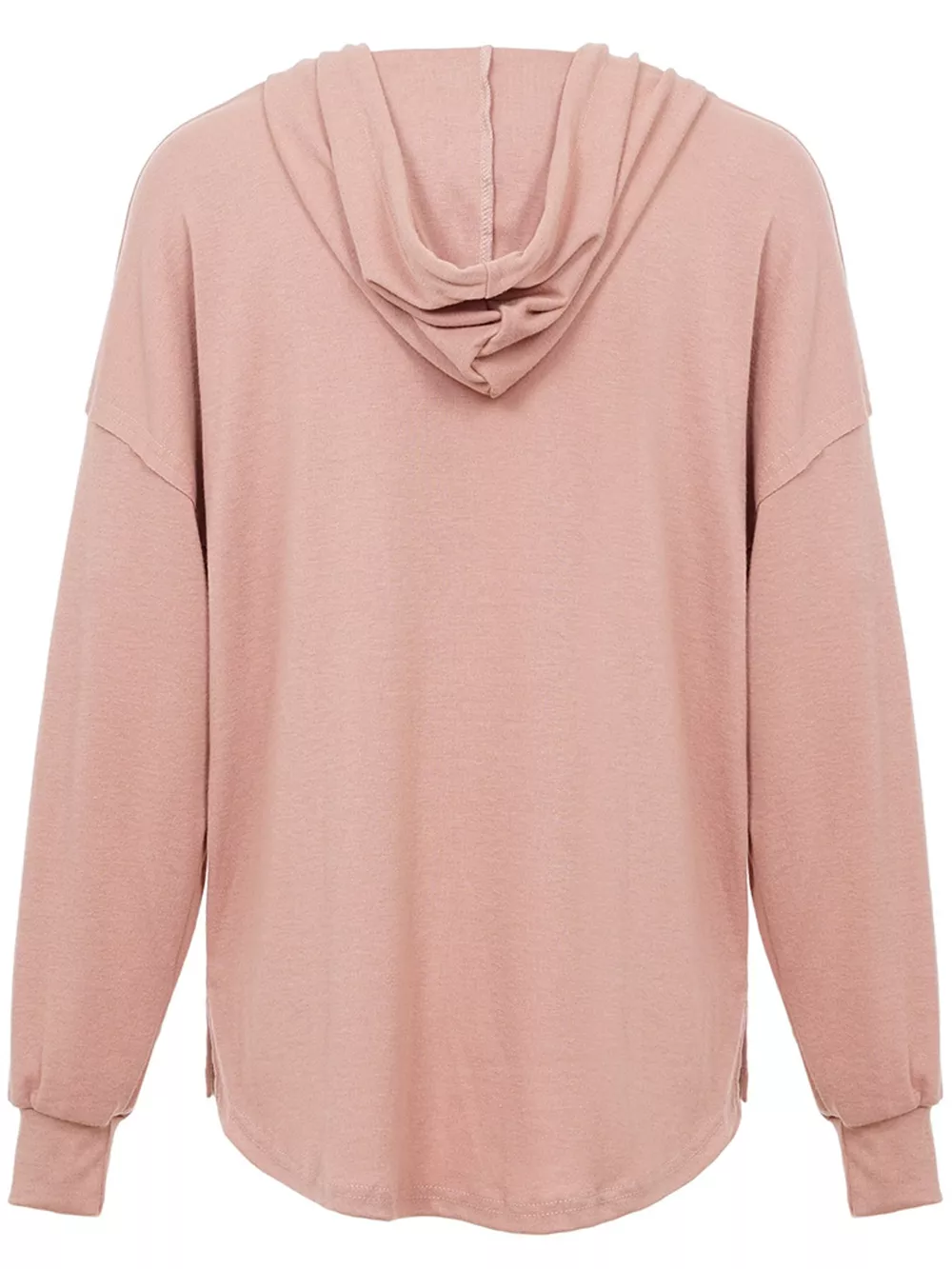 Drawstring Dropped Shoulder Hoodie, image 10