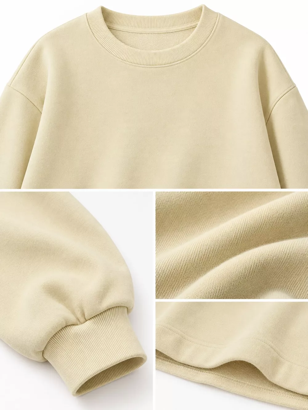 Full Size Solid Color Long Sleeve Sweatshirt Plus Size, image 10