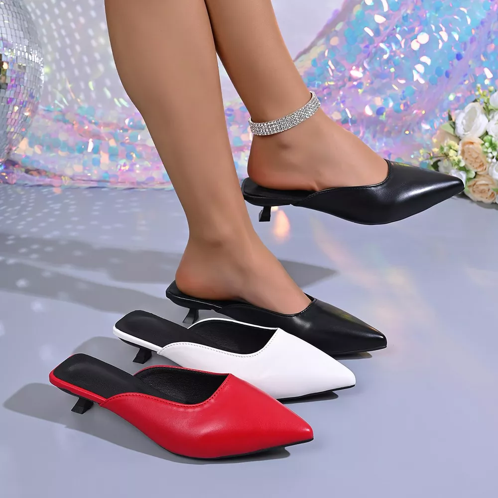 Point Toe Low Heels Sandals, image 2