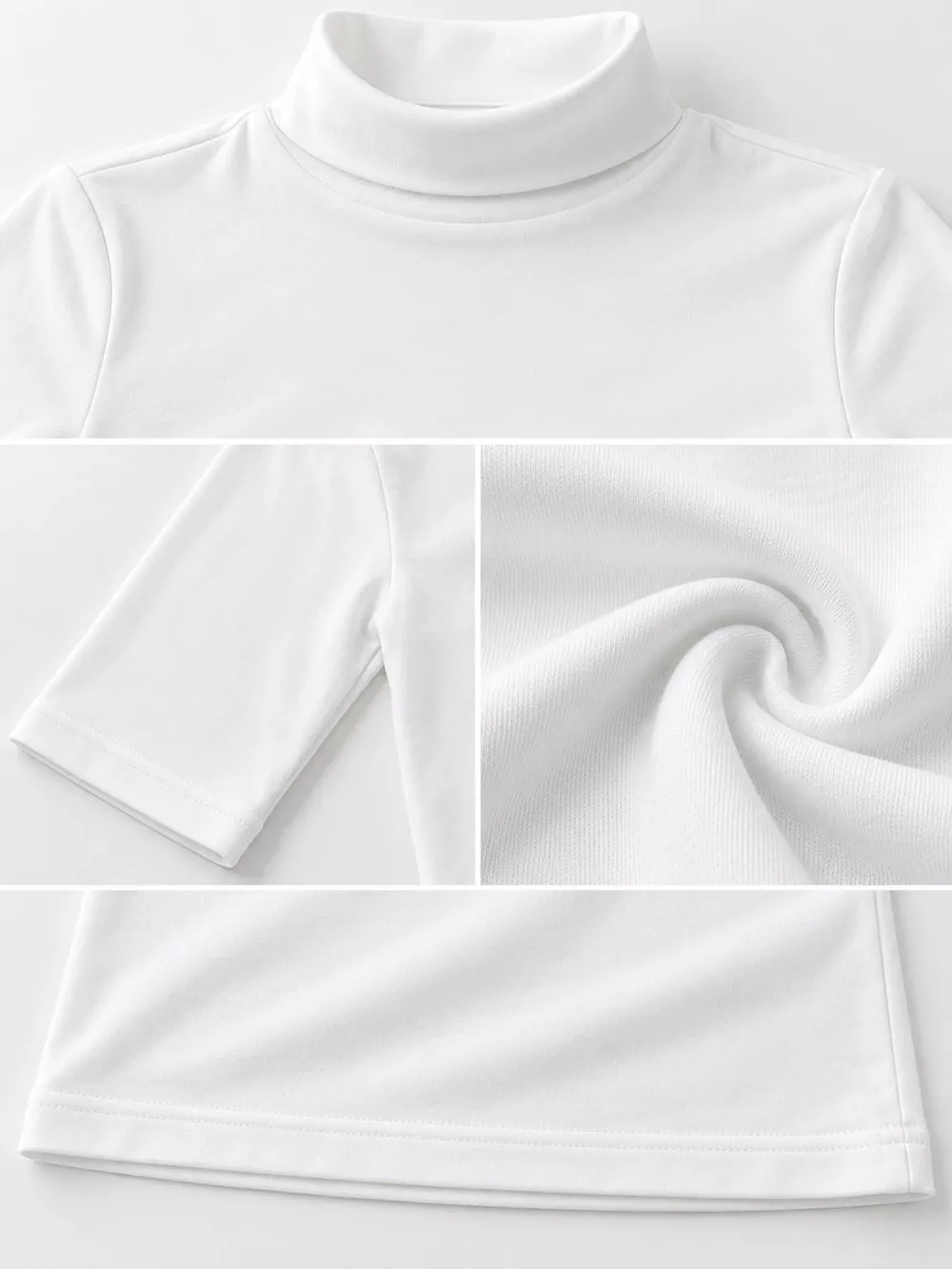 Full Size Mock Neck Half Sleeve T-Shirt Plus Size, image 5