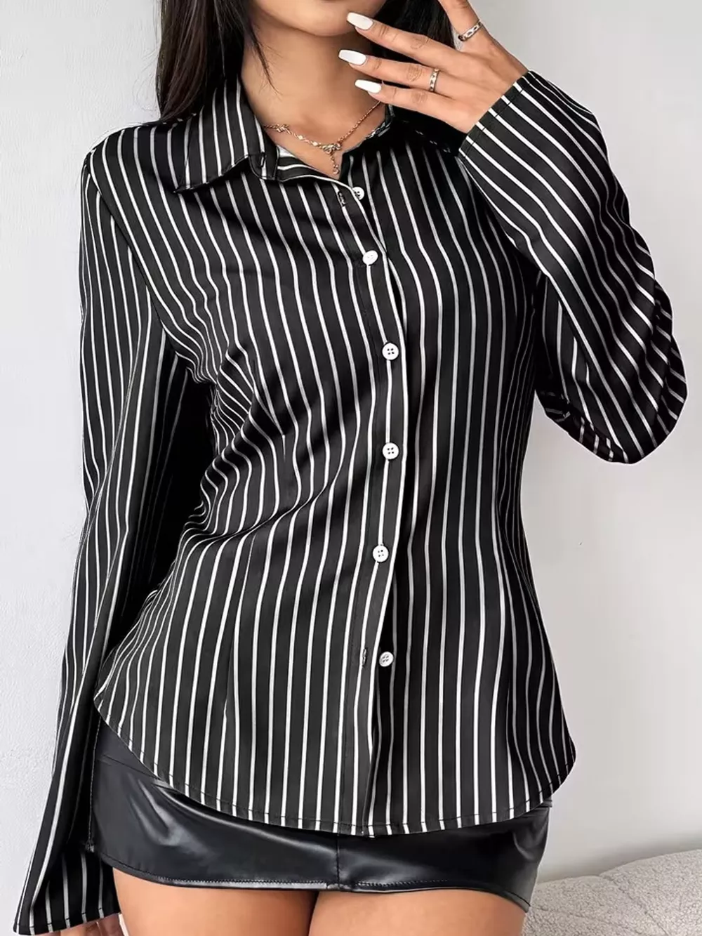 Striped Button-Down Shirt, image 3