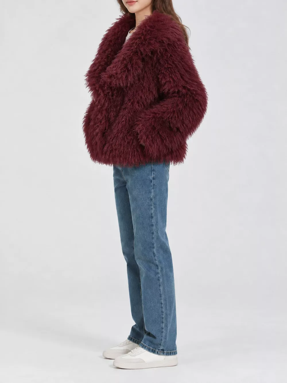 Faux Fur Open-Front Cropped Outerwear, image 11