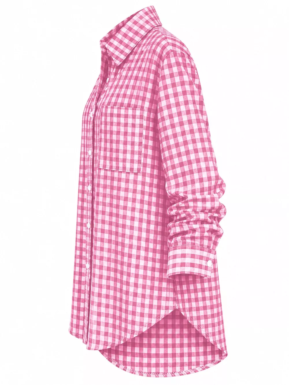 Plus Size Plaid Button-Down Long Sleeve Shirt, image 11
