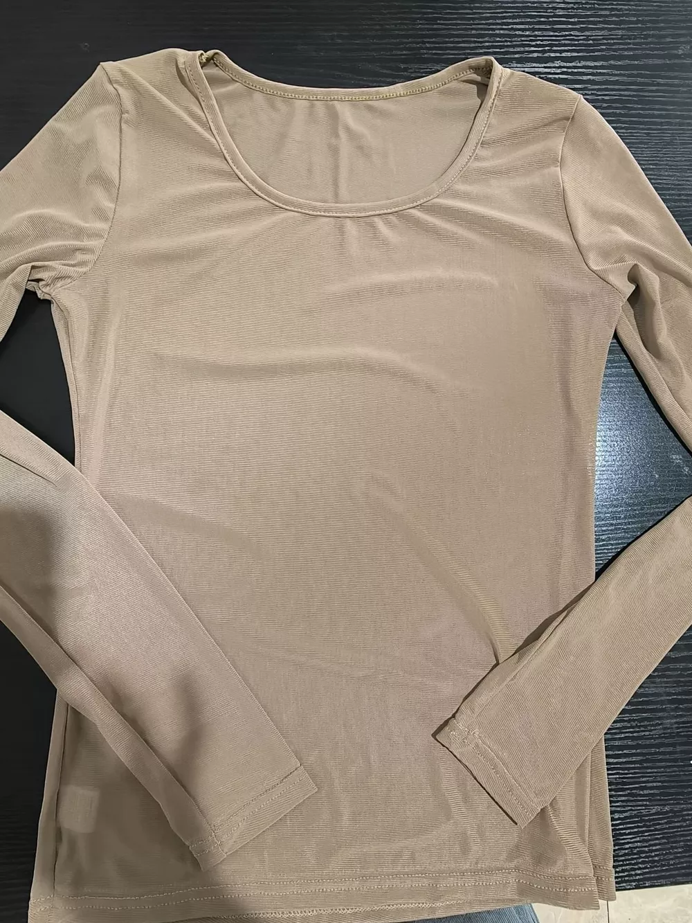 Full Size Sheer Mesh Long Sleeve Top Plus Size, image 12