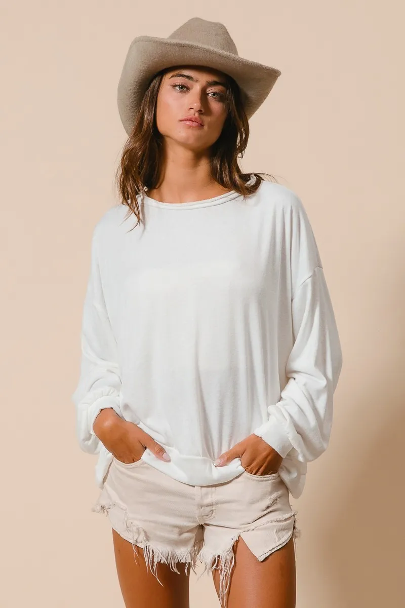 Loop Terry Pull Over With Cut Edge Band, image 4