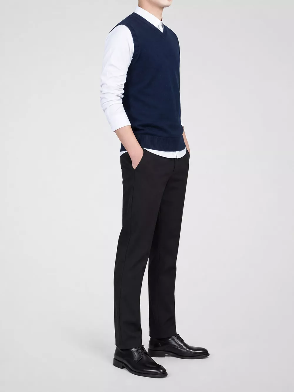 Men's Plus Size V-Neck Sweater Vest, image 17