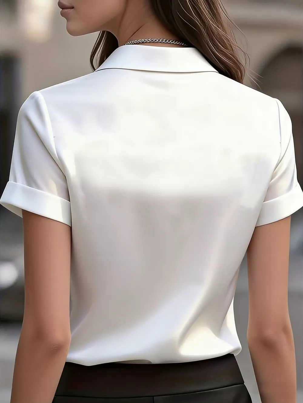 Satin Short-Sleeve Shirt, image 10